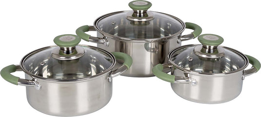 Bo-camp - pannenset - elan 1 plus - 3-delig - rvs