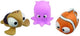 Tigex badspeelgoed - 3 grote badfiguren nemo multicolor kunststof.