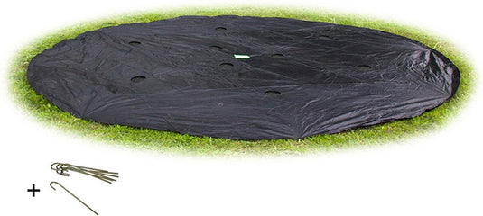 Exit toys exit groundlevel trampoline afdekhoes ø427cm - trampoline beschermhoes - weerbestendig - rond - afdekzeil
