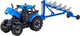 Cavallino tractor met ploeg blauw, schaal 1:32