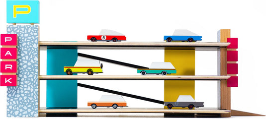 Candylab toys candylab houten die-cast speelgoedauto - magnetic garage - candycar world