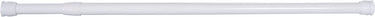 Differnz round douchestang - om vast te klemmen - aluminium veredeld - 75 x 125 cm - wit