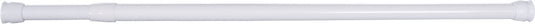 Differnz round douchestang - om vast te klemmen - aluminium veredeld - 75 x 125 cm - wit