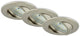 Briloner attach dim - inbouwspots - set van 3 - dimbaar - 5,5w - ø82mm - mat nikkel