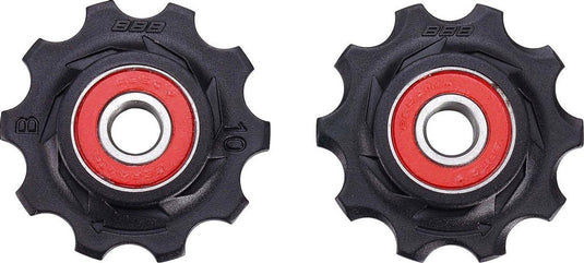 Bbb cycling keramische derailleurwieltjes shimano, campagnolo sram - 7-speed, 8-speed, 9-speed, 10-speed - duurzaam - zwart - 10t - rollerboys ceramic bdp-11