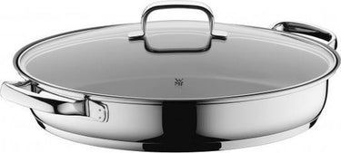 Wmf vispan - 38 x 26 cm - rvs - glazen deksel - inductie - geschikt voor grote porties