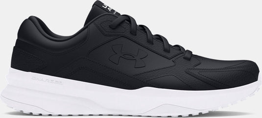 Under armour ua edge lthr-blk heren sportschoenen - zwart - wit