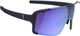 Bbb cycling chester flux fietsbril heren en dames - hoog contrast sportbril - wielrenbril met flux lens - anti-condens - glanzend zwart blauw - bsg-74