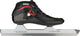 Nijdam premium norenschaatsen carbon - laag - zwart rood - maat 45