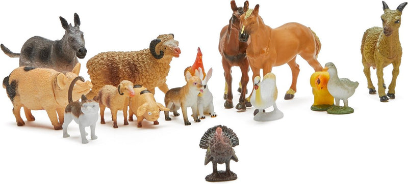 Load image into Gallery viewer, Johntoy boerderijdieren - 20 stuks in zak - dieren speelgoed
