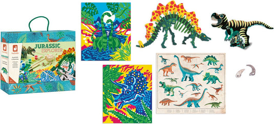 Janod - hachette - jurassic explorer - dinosaurus travel koffer
