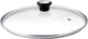 Tefal 28097912 deksel rond zwart, staal, transparant