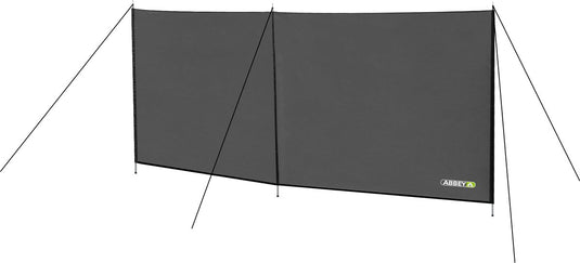 Abbey camp windscherm polyester - 3 meter - grijs