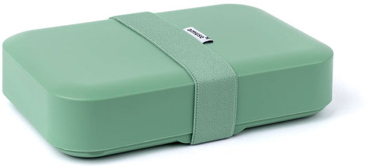 Amuse lunchbox large sage - brooddoos met elastiek - broodtrommel - in hoogte verstelbaar - bpa-vrij - groen - 900ml