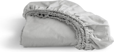 Cinderella - weekend - hoeslaken - 1 persoons - 100% katoen - 80x210 cm - tot 25 cm matrashoogte - lichtgrijs