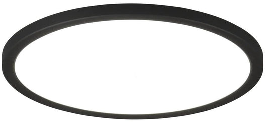 Rl live your light reality aureo - plafondlamp - zwart mat - incl. 1x smd 18w - 29cm