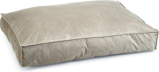 Designed by lotte nalino - hondenkussen - fluweel - velvet - grijs - 100x70x15 cm