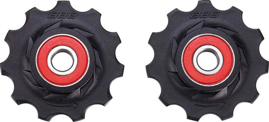Bbb cycling keramische derailleurwieltjes shimano, campagnolo sram - 9-speed, 10-speed, 11-speed, 12-speed - duurzaam - zwart - 11t - rollerboys ceramic bdp-12