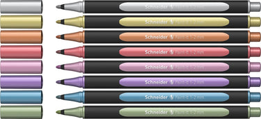 Schneider schrijfwaren schneider metallic liner - paint-it 020 - 1-2mm - 8 stuks - s-ml02011502