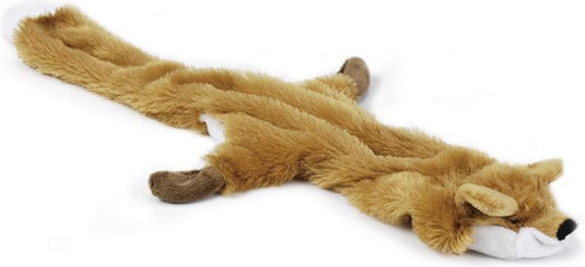 Beeztees flatino vos - hondenspeelgoed - bruin - 52x15x2,5 cm