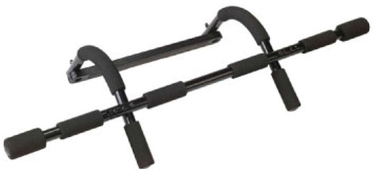 Tunturi deurtrainer - fitness-set - door gym - optrekstang - opdrukstang - zwart - incl. gratis fitness app