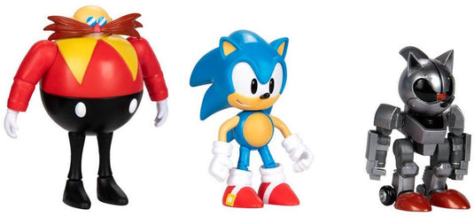 Jakks sonic figuren 10 cm actiefiguren 30e jubileum multipack 3 stuks