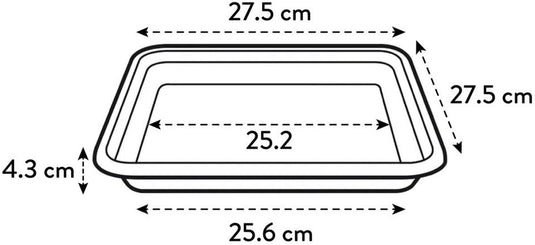 Elho loft urban schotel vierkant 28 - schotel voor buiten - ø 27.5 x h 3.8 cm - pistachegroen