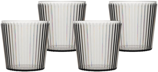 Bo-camp - waterglas - nomad - rpet - grijs - 400 ml - 4 stuks