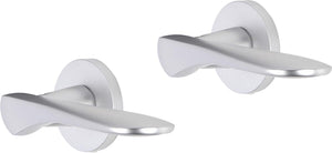 Impresso deurkruk - watford - voor binnen - rond - aluminium - 2 stuks