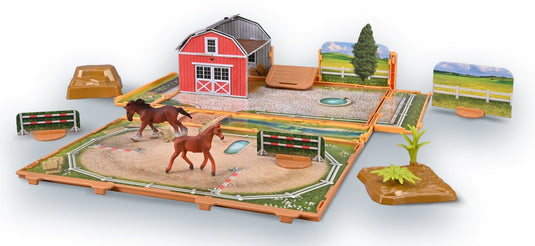 Collecta dierenboek speelset - paarden - miniatuur - incl 2 minifiguren