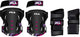 Fila beschermset - 3-pack - xs - zwart roze - driedelige set met pols elleboog en kniebeschermers