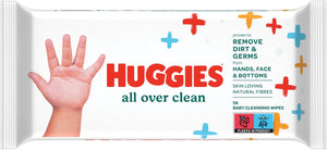 Huggies – billendoekjes all over clean – 1x56 stuks – voor billen, handjes gezicht