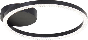 Brilliant aurelia - plafondlamp - crystal led 11w - 4000k - zwart
