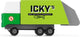 Candylab houten speelgoedauto - garbage truck - kleurrijk design.