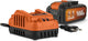 Powerplus dual power batterij lader set powdp90640 - 2x20v, 5.0ah, 2.5ah batterij - voor 20v 40v toestellen - 2a lader - voor 20v 2x20v accu's - batterijplatform