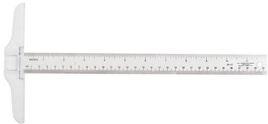 Westcott t-liniaal - tekendriehoek- 30cm - transparant - ac-jr12