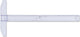 Aristo tekenhaak - lengte 40cm - mm cm inch schaalverdeling - glashelder plexiglas - met anti-slip noppen - ar-23174