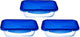 Pyrex - cook go lunchbox met deksel 800 ml set van 3 stuks - transparant blauw
