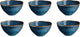 Medard de noblat - vertigo denim - kommen 15 cm - 6 delig - stoneware