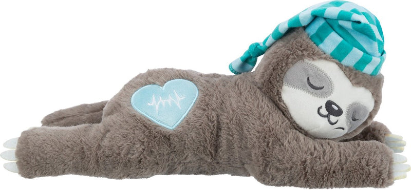 Load image into Gallery viewer, Trixie pluche luiaard grijs met heartbeat voor puppy
