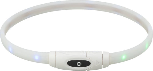 Trixie lichtgevende halsband hond usb siliconen oplaadbaar meerkleurig