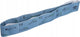 Umbro training band - fitnessband 77 x 5 cm - met 16 oefeningen - voor krachttraining, balans en revalidatie - blauw