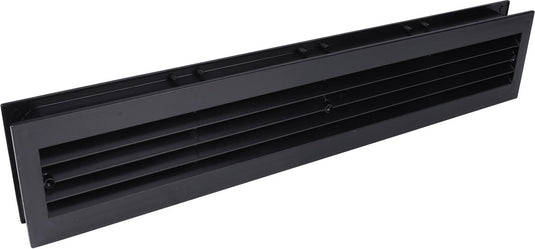 Starx deurventilatierooster - 455 x 90 mm - zwart