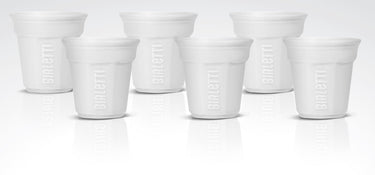 Bialetti - espressobekers - set van 6 - wit