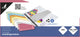 Kangaro scheidingsstrook trapezium - 2-gaats - 180 grams - roze - 100 stuks