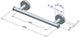Plieger como handdoekbeugel magnetisch 260mm brushed