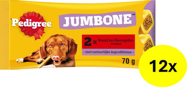 Pedigree hondensnacks - jumbone medium - rund gevogelte - 12x2 stuks