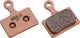 Bbb cycling discstop remblokken - schijfremblokken - compatibel met shimano schijfremmen - koper - bbs-561s