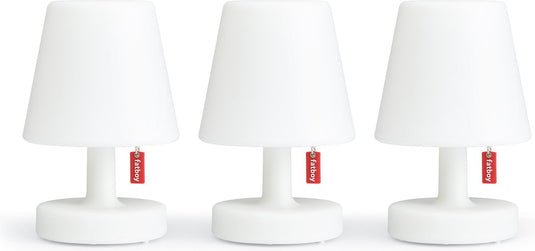 Fatboy edison the mini - 3 kleine witte tafellampjes - oplaadbare bedlampjes - slaapkamer lamp nachtkastje - draadloos