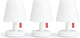 Fatboy edison the mini - 3 kleine witte tafellampjes - oplaadbare bedlampjes - slaapkamer lamp nachtkastje - draadloos